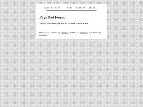 blog/not_found screenshot
