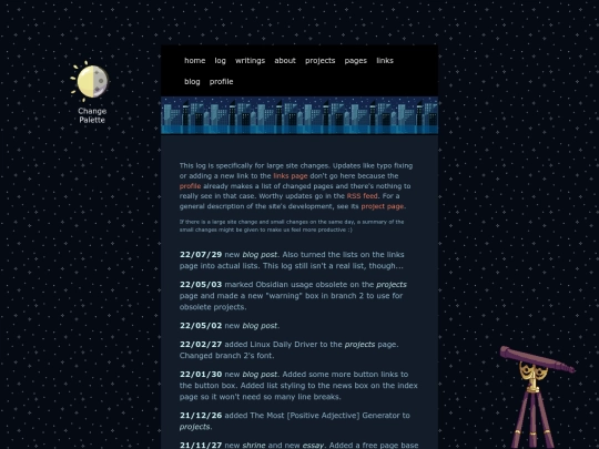 log screenshot