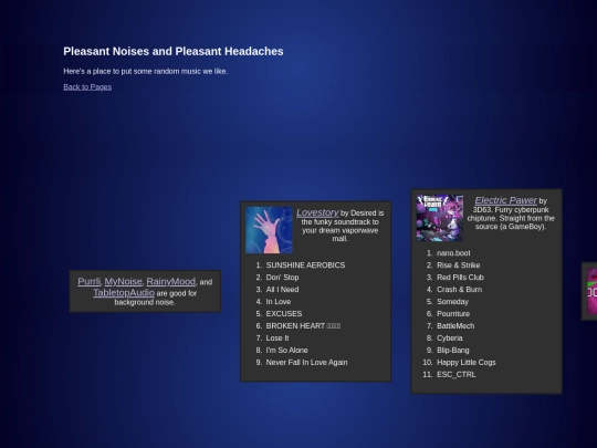 pages/music screenshot