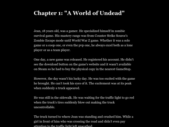 Reincarnated as a Zombie Slayer Chapter 1 screenshot