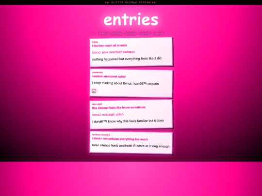 entries screenshot
