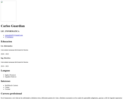 index screenshot