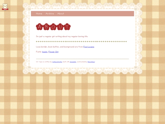blog/about screenshot