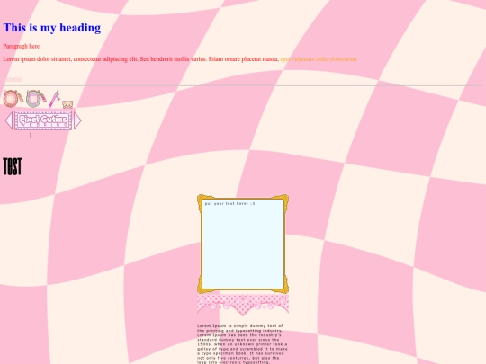 testpage screenshot