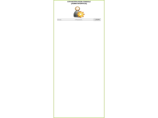 login screenshot