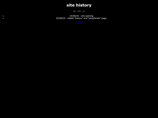 history screenshot