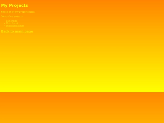 projects screenshot