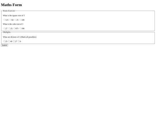 form screenshot