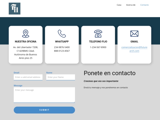 Contacto screenshot