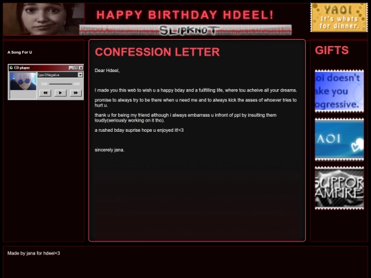 bday screenshot