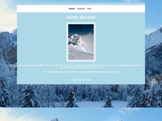 Project/Survival_Website screenshot