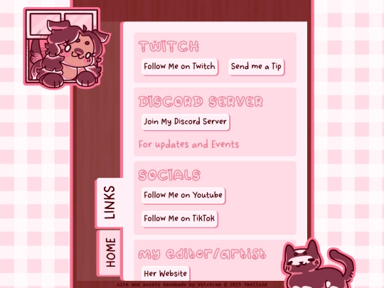 links screenshot