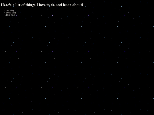 interests screenshot