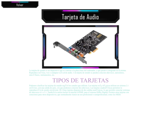 tarjetadeaudio screenshot