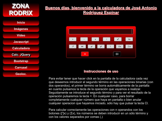 calculadorajq screenshot