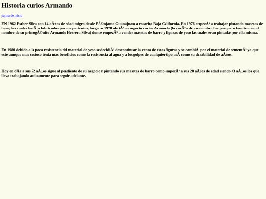 historia del negocio screenshot