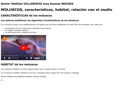 moluscos screenshot