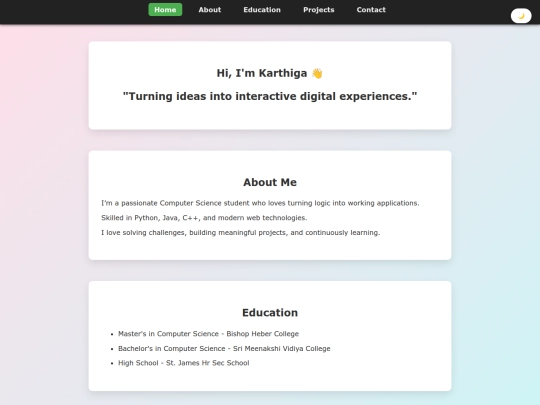portfolio screenshot