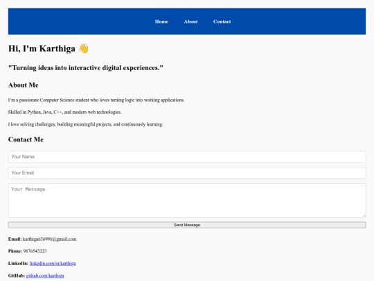 portfolio/karthiga screenshot