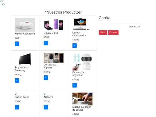 productos screenshot