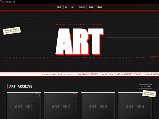 art/mainartpage screenshot