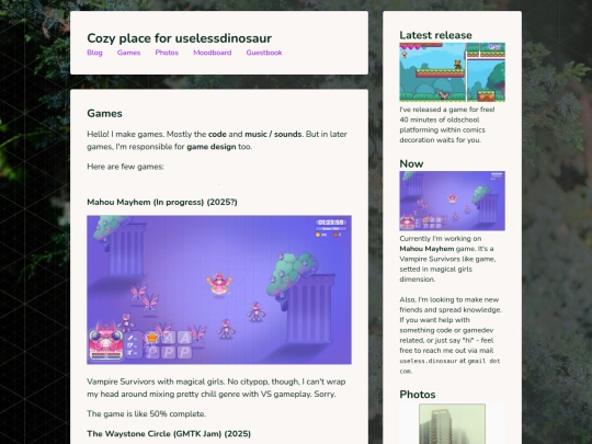 pages/games screenshot