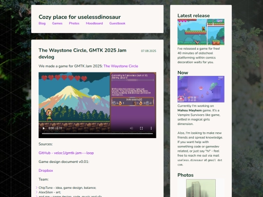 the-waystone-circle-gmtk-2025-jam-devlog screenshot