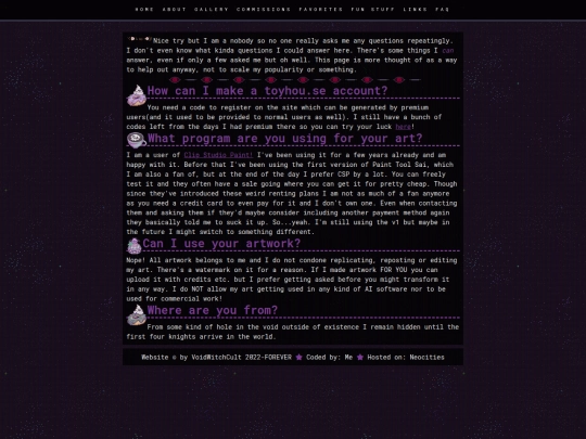 faq screenshot