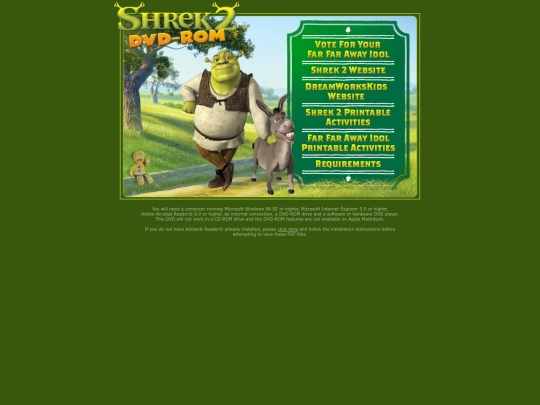 shrek2dvd/main screenshot