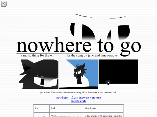 stuff/nowhere screenshot