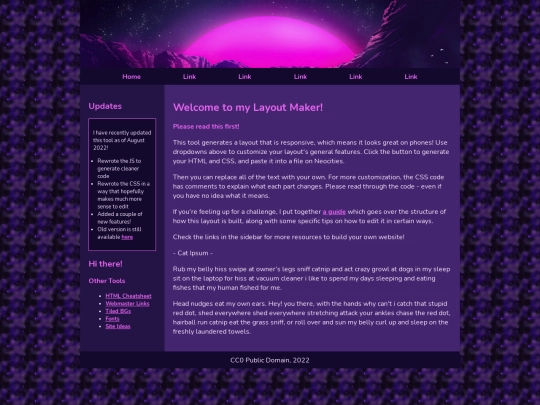 newsite screenshot