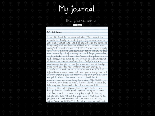 journal screenshot