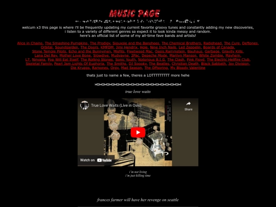 mymusicpage screenshot