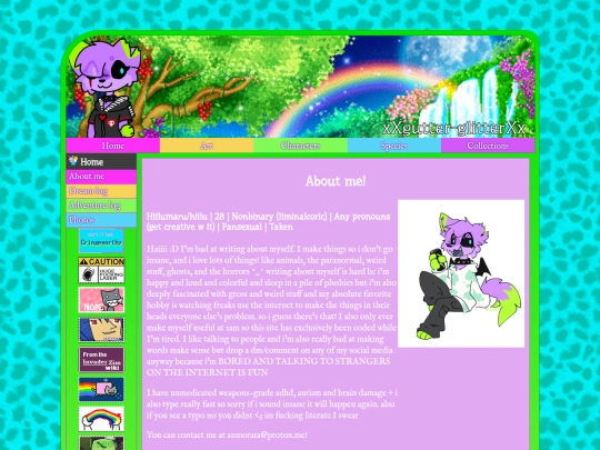 bio screenshot