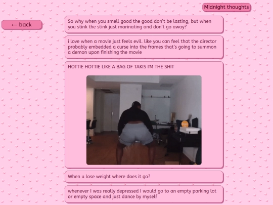 About Me/MThoughts screenshot