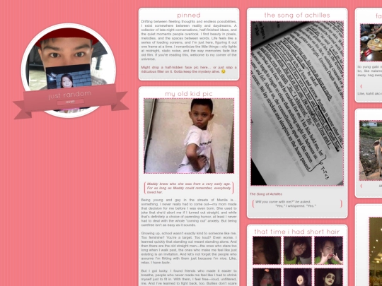 About Me/Snapshots screenshot