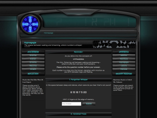 Xypher/Apophenia/Hypnagogia/hypnagogia screenshot