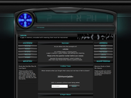 Xypher/Apophenia/Lacuna/Lacuna screenshot