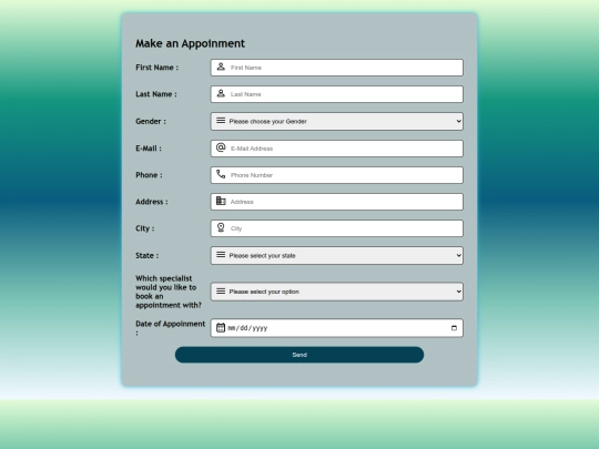 Task 3/appoinmentpage screenshot