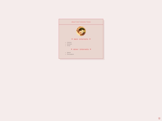 interests screenshot