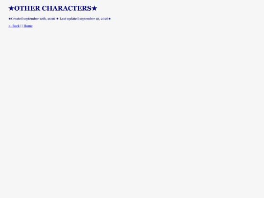 character pages/OTHERCHARACTERS screenshot