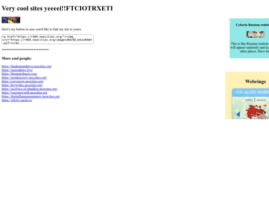 links screenshot