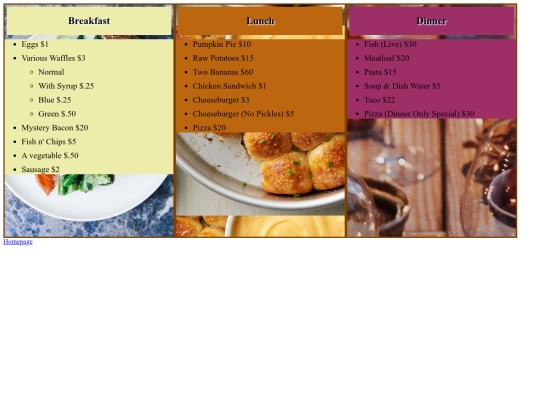 assignments/restaurantmenu screenshot