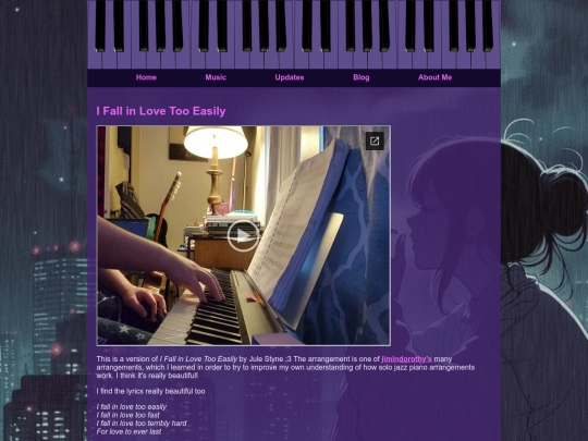 music/ifallinlovetooeasily screenshot