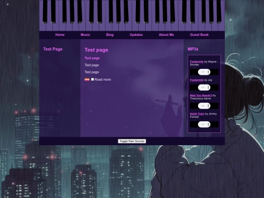 testpage screenshot