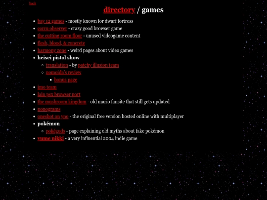 directory/games screenshot