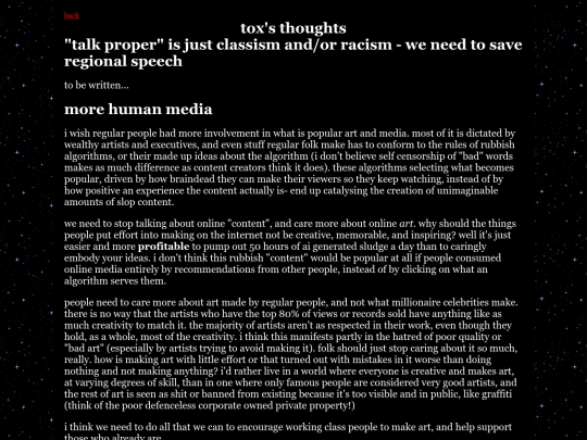 thoughts screenshot