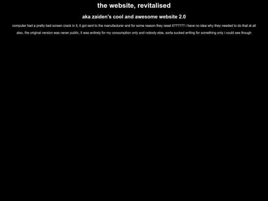 what happened to the old site screenshot
