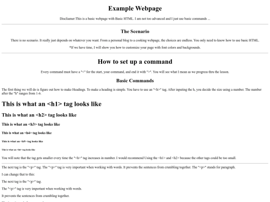 Teaching/example screenshot