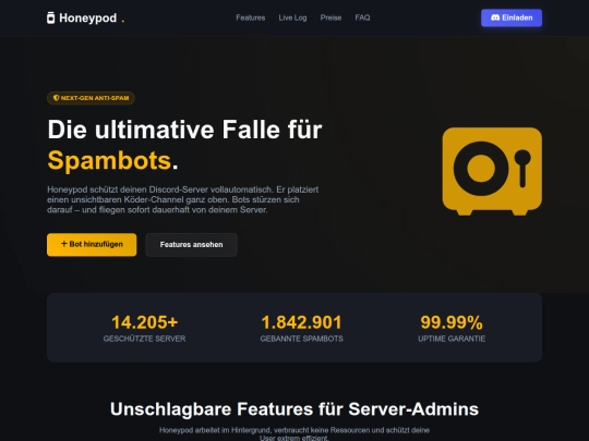 honeypod screenshot